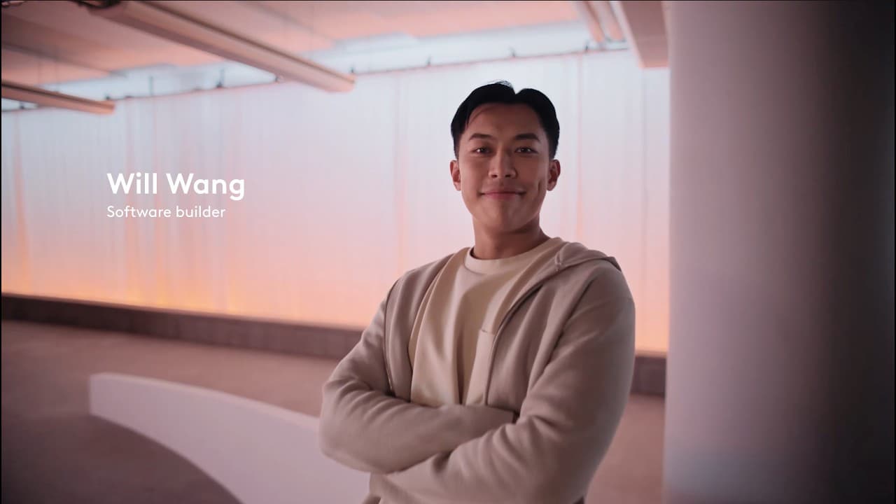 Will on the Logitech commercial set